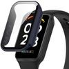 2in1 Case + Tempered Glass for Xiaomi Redmi Band 2 / Xiaomi Smart Mi Band 8 Active, Navy Blue