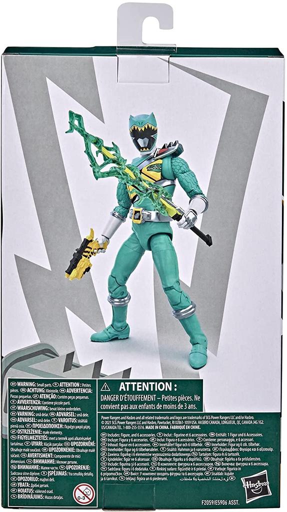 Hasbro Power Rangers Lightning Collection 6palcová akční figurka Green RANGERS 2022 LIGHTNING COLLECTION DINO CHARGE Zelený Ranger Zyuden Sentai