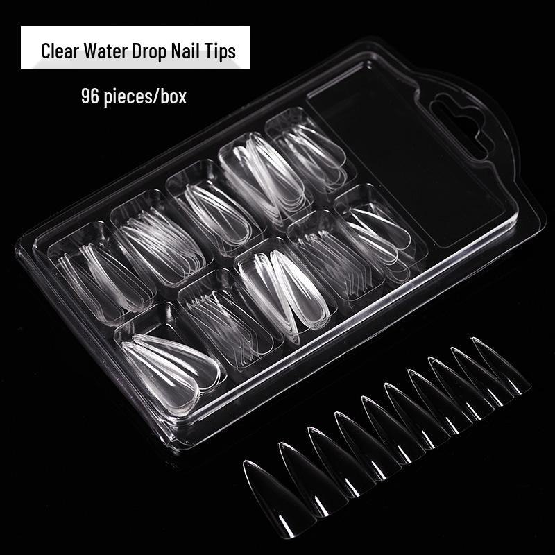 Nail Art Ultra-Thin Transparent Frosted False Nail Extensions