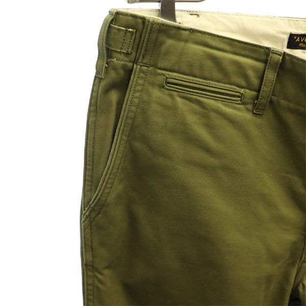 A VONTADE Made In Japan Button Fly Military Pants Green Men's Used