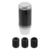 INFINAUTO Matte Frost Shift Universal Gear Shift Knob for Automatic and Manual Aluminum Alloy Silver Tone with 3 1 Set Knob, 9.5cm Cars, Adapters,