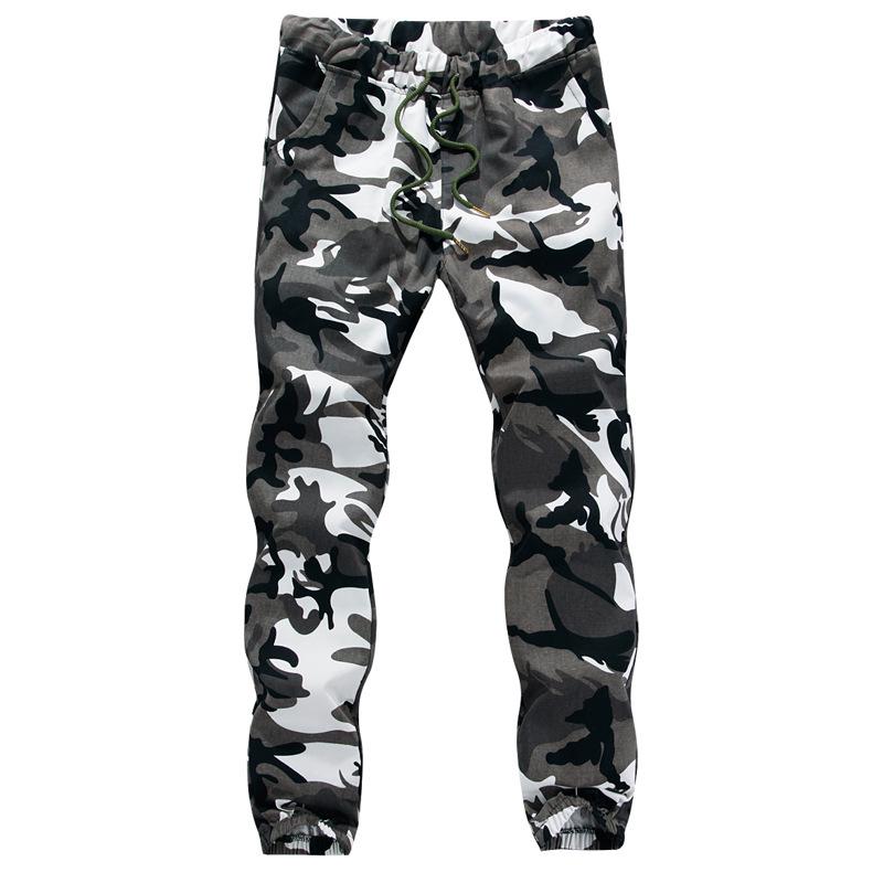 Men s Trendy Camouflage Jogger Pants - Casual, Work, Plus Size Available 3XL белый