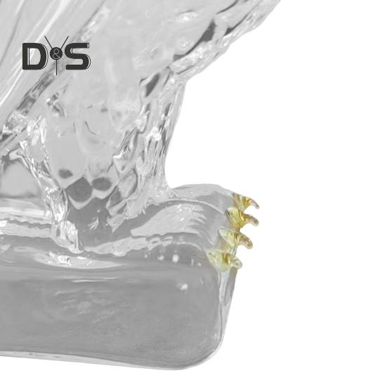 350ml láhev na whisky ve tvaru orla, skleněná láhev na víno s motivem orla, bytová dekorace, dárek na kolaudační párty