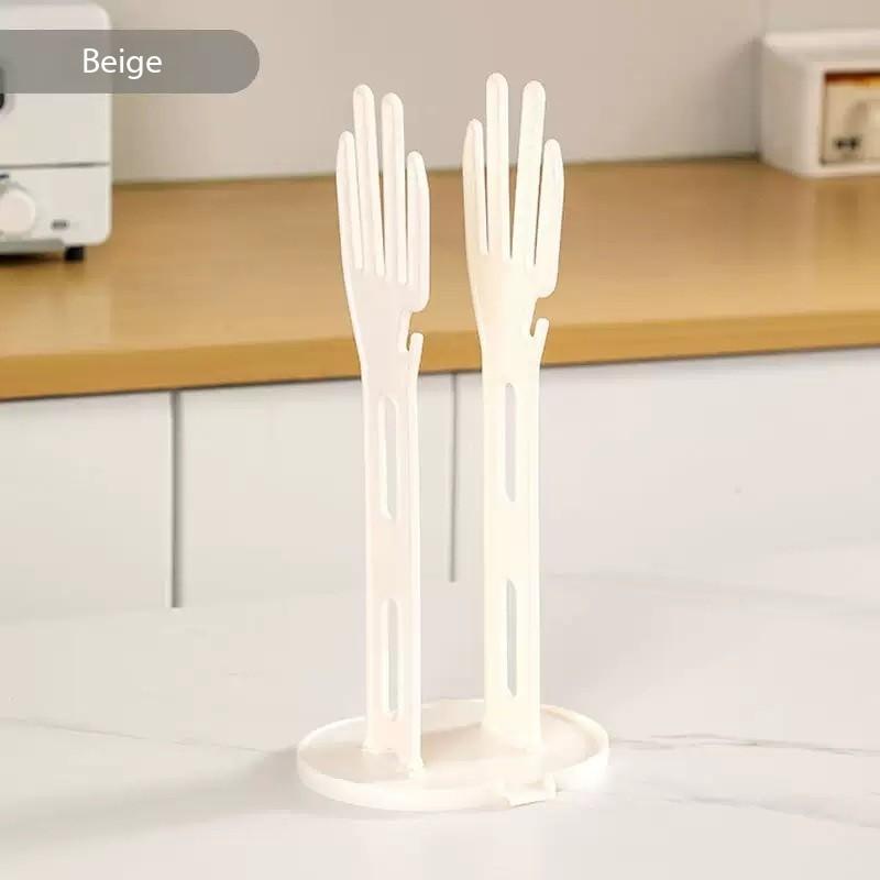 

Подставка для сушки кухонных перчаток с дренажным основанием, держатель для резиновых перчаток и коробка для хранения полотенец, пластиковые аксессуары для кухонной раковины белый