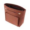 Multifunktionale Filz-Einsatz-Organizer-Tasche - Kleine Kosmetiktasche zur Aufbewahrung in Handtaschen & für Reiseutensilien