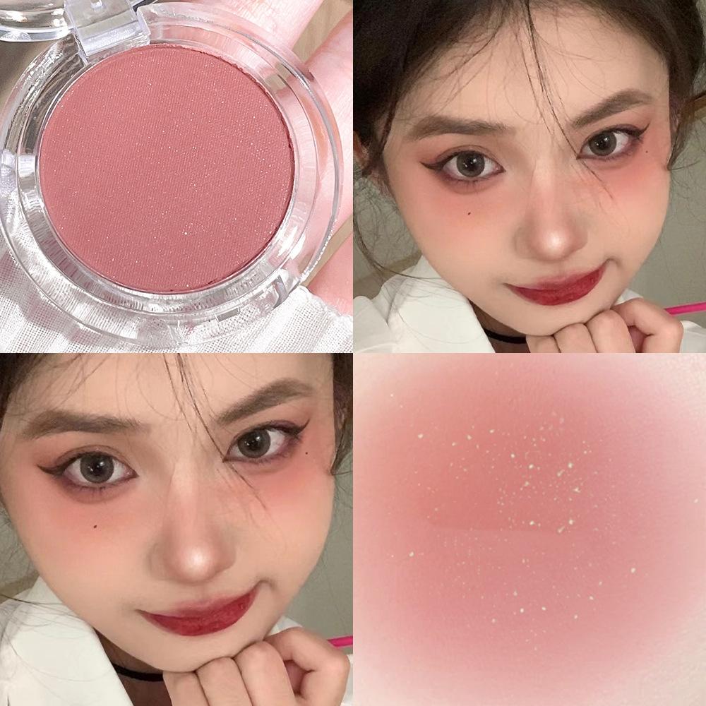 Fashion 7 Colors Blush Soymilk Matte Pearl Rouge Highlights To Trim Dish Long Lasting Base Repair Beauty Flowers Blush