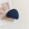 Irregular English Solid Color Leather Phone Holder & Airbag Stand for Desktop