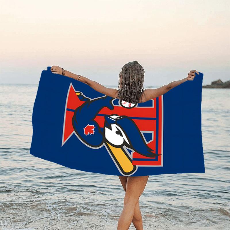 1pc Toronto Blue Jays Beach Towel, Beach and Seaside Swimming Pool Equipment, Fashion Pattern, Rectangular, Travel Essentials