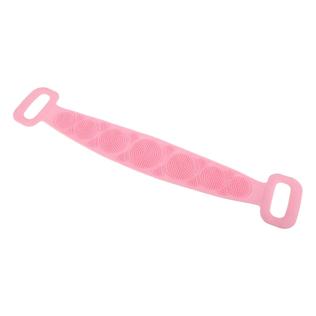 Silicone Bath Body Brush Tough Strong Tensile Strength Hangable Back Cleaning Bath Strap