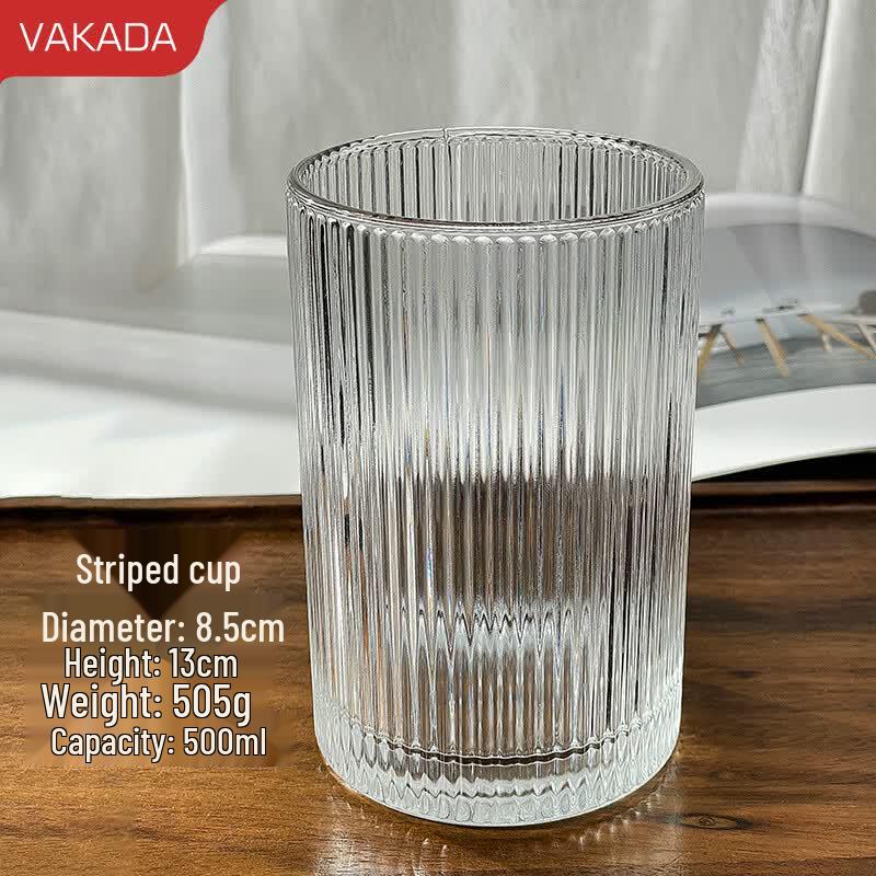 VAKADA High Borosilicate Glass Beverage Tumbler