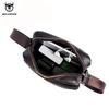 BULLCAPTAIN Brand Design Men Bag Genuine Leather Fashion Men Small Flap Shoulder Crossbody Bags Casual Man Messenger Bag