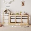 Children's Solid Wood Toy & Book Storage Shelf and Cabinet