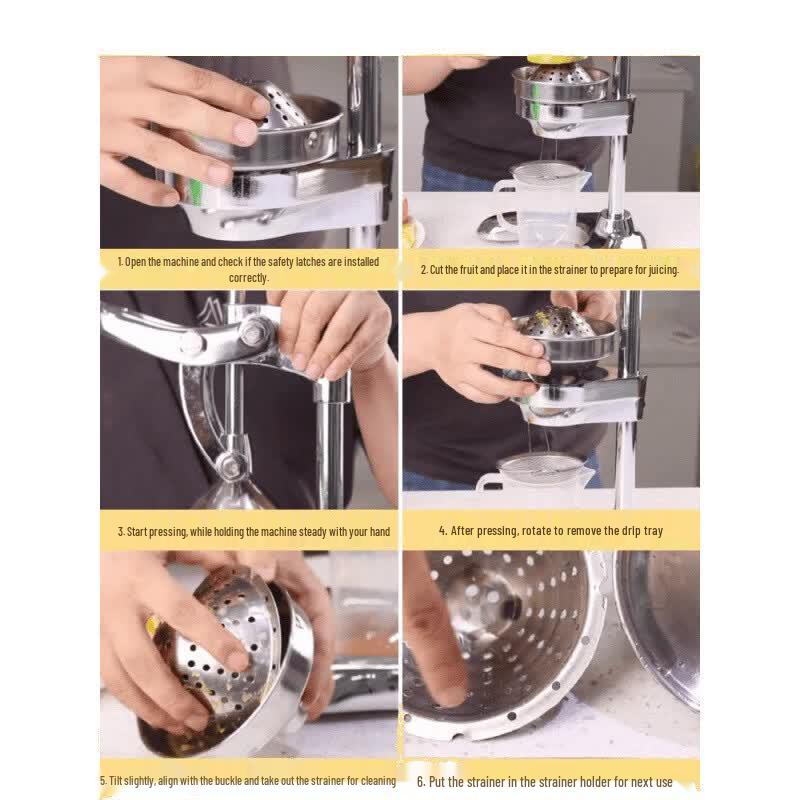 ChuyiQi Stainless Steel Manual Citrus Juicer