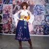 Final Fantasy Yuna Japanese Kimono Cosplay Costume Anime Role Playing Full Set for Comic Con