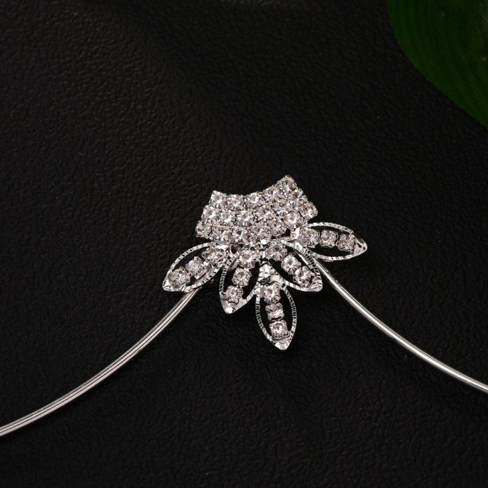 Adjustable Rhinestone Breast Chain Zircon Leaf Bikini Crystal Chain Chest Bracket Chain  Women