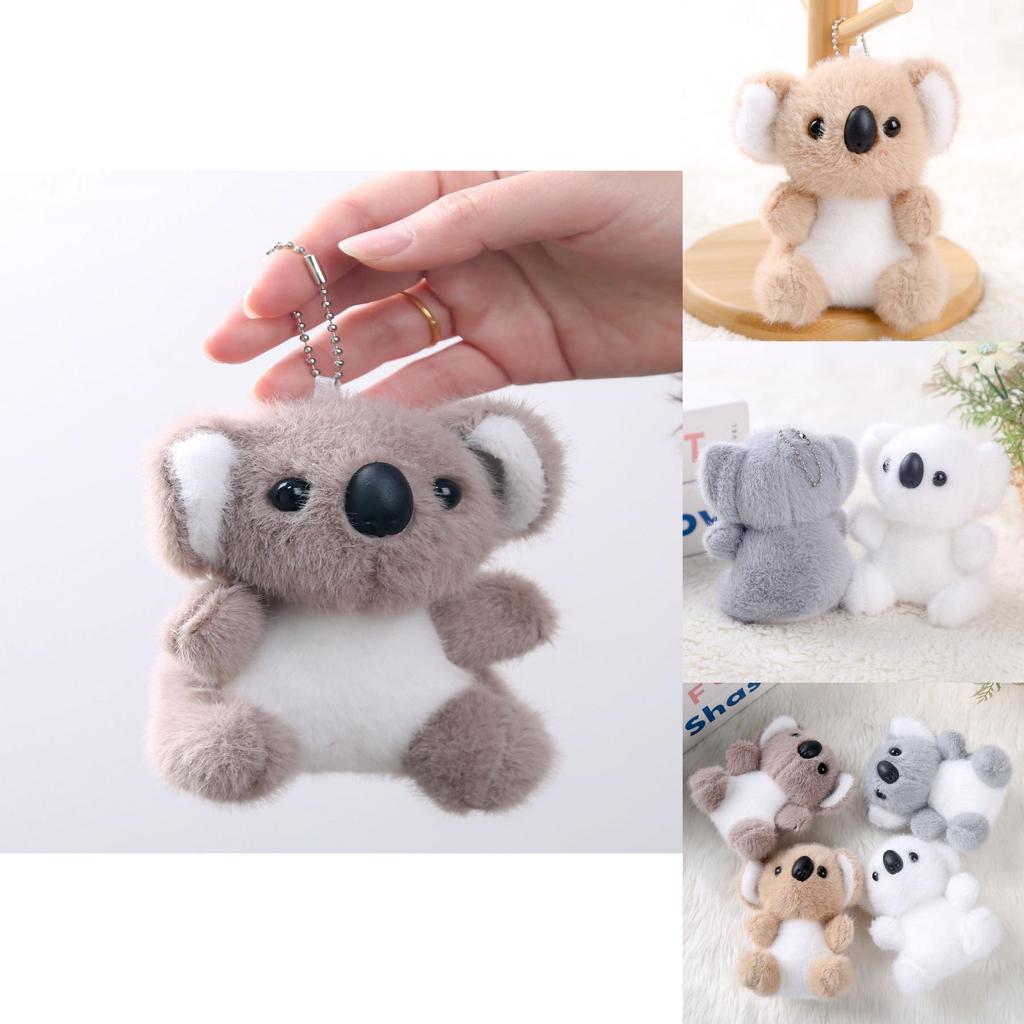Plush Koala Keychain With Soft Cotton Filling For Girls Backpack Accessories