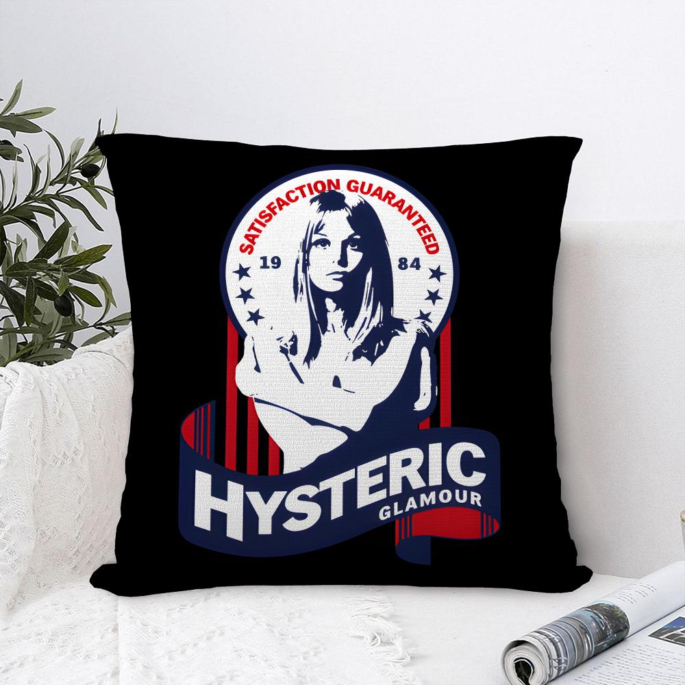 Hysteric Glamour Girl Pillow Case Sofa Decorative Home Double-Sided Print Plush Square Throw Pillow Covers Cushion Decor Cover