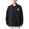 Anta Solid Color Single-Breasted Lapel Long Sleeve Jacket Unisex Jacket Black 172428603-1