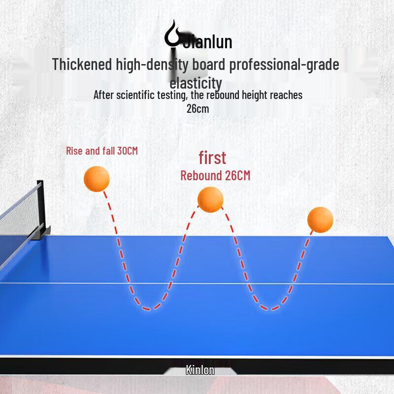 Jeeanlean Rainbow Leg Competition Ping Pong Table 25mm