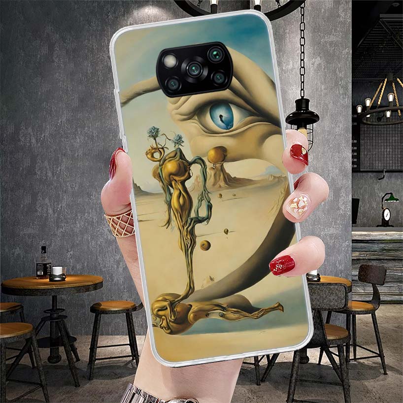 Salvador Dali Art Soft Phone Case For Xiaomi Redmi 15C 15 13C 13 Poco X5 X6 X7 F7 Ultra M7 12C 12 10 10C 9C 9A 9T 9 Fundas Poco