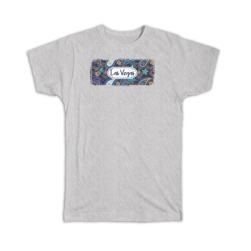 Gift T-Shirt : Las Vegas United States Paisley American Souvenir Tourism 2XL