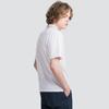 CUSTOMUS Striped Woven Color Block Y-Neck Men'S Short Sleeve Polo Shirt Cxs25Mkkt612 Whi