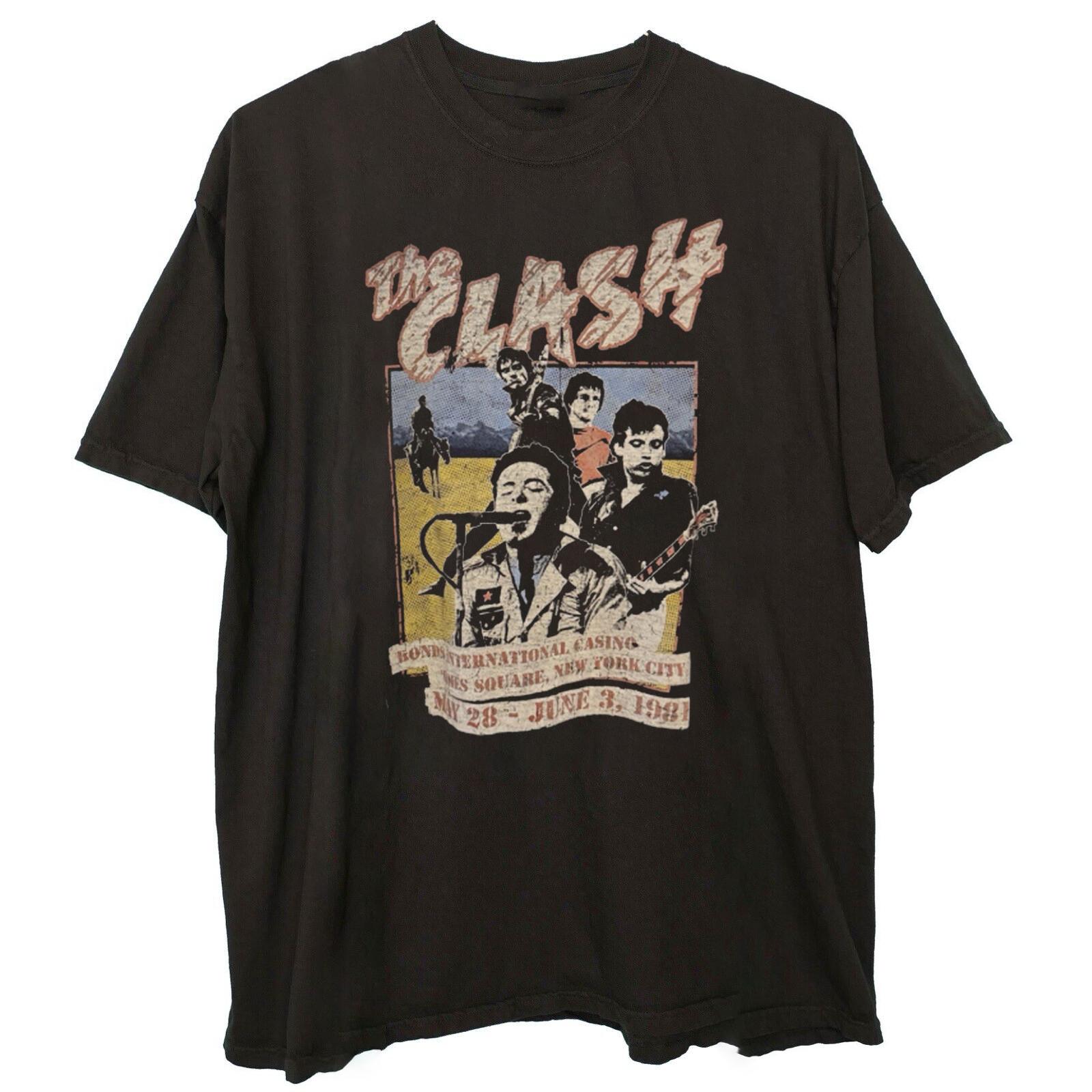 Black Vintage The Clash Concert Unisex T-Shirt All Size S-5XL DI1099 S