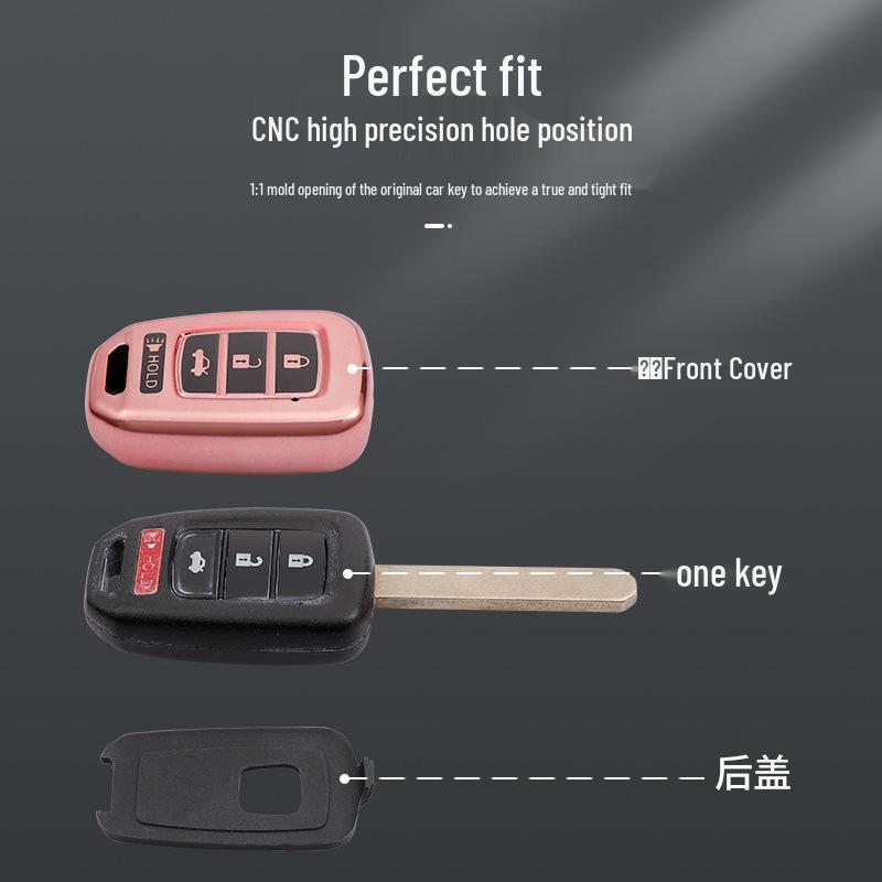 TPU Protective Shell for 2016-2019 Honda Civic/Accord Remote Key