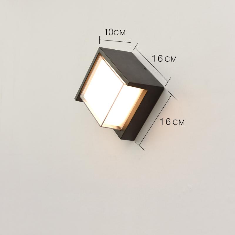 Außenwandleuchte Modern Wasserdicht IP54 Veranda Balkon Terrasse Lampe Wandleuchte Garten Aluminium Heimdekor Wandleuchte