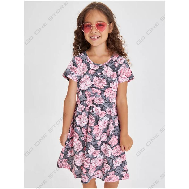 M-innie 3d Printed Cute Cartoon Princess Dress For Girls Game Nightgown Parent-Child Clothing Birthday Present