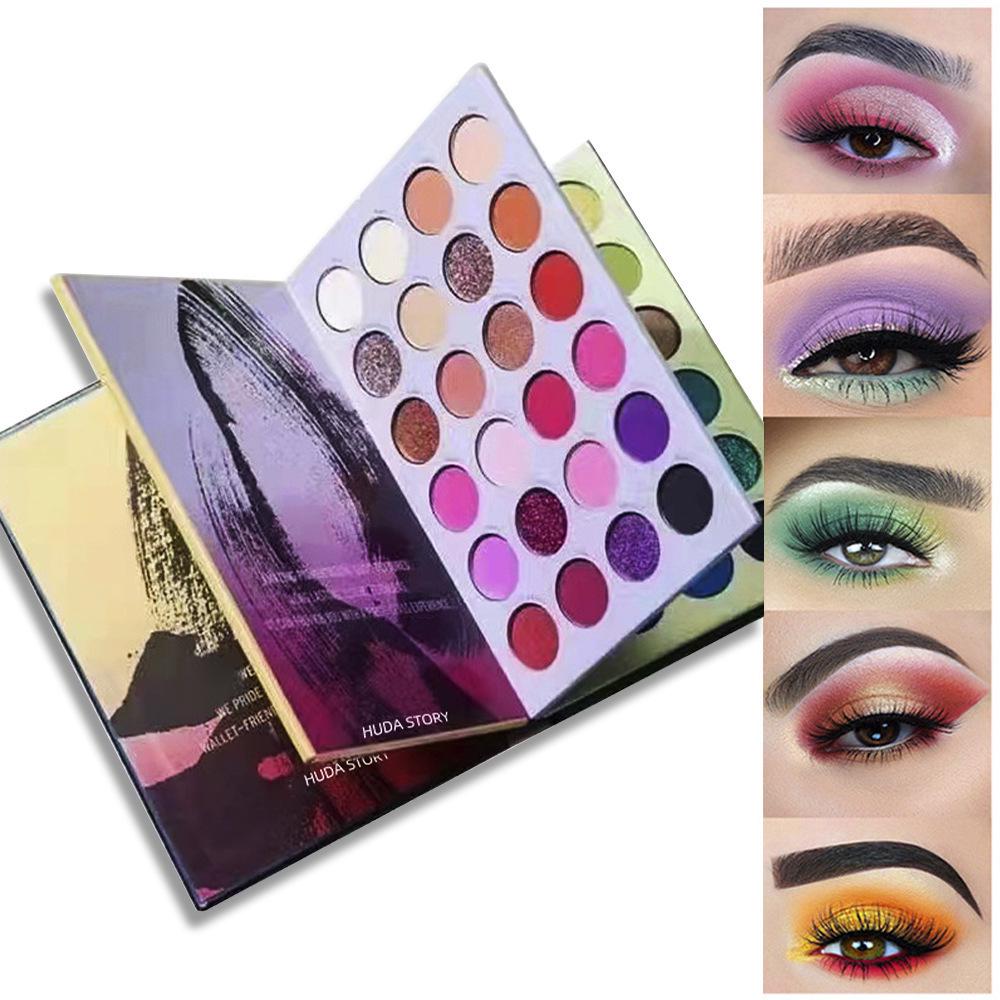 72-Color Eyeshadow Palette: Long-lasting, Non-fading Shimmer & Matte Wet Powder