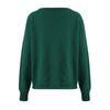 Women's Autumn/Winter Off Shoulder Sexy Round Neck Pullover Knitwear Solid Color Casual Loose Large Sweater