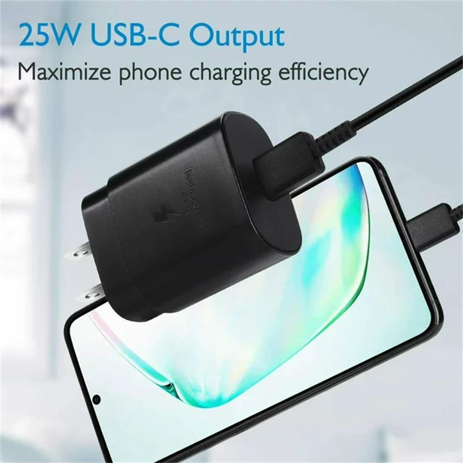 

45W USB C Super Fast Charging Wall Charger For S21 S21FE S22 S22+ S22 Ultra S23 S23+ S23 Ultra - 45 Watt Super Fast Charger & USB-C Cable One Size