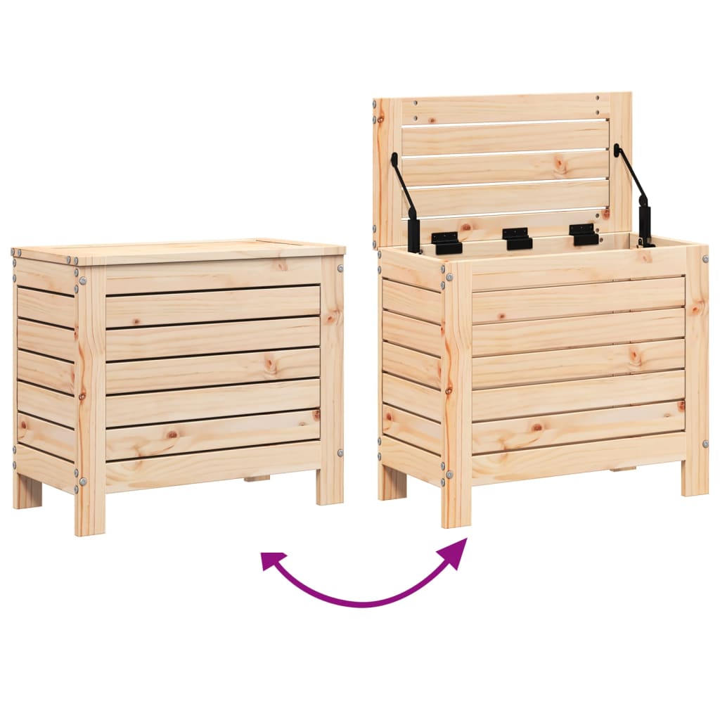 Garden Stool 62 x 31.5 x 52 cm Solid Pine Wood