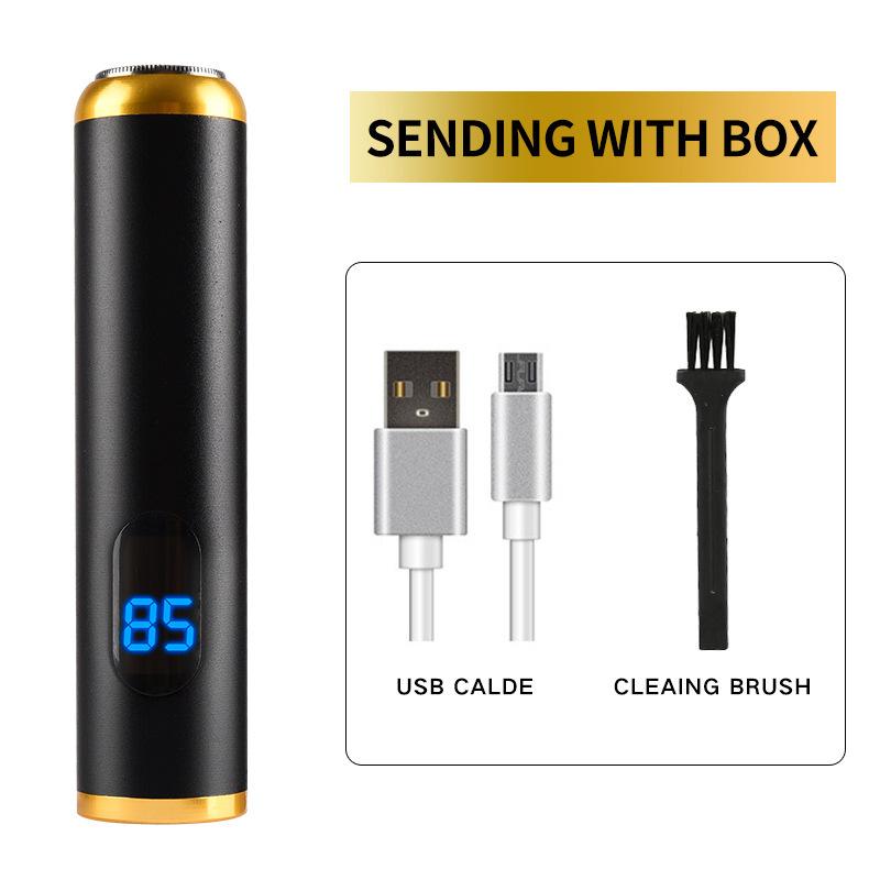 New High-end LCD Portable Mini Electric Razor Electric Shaver Travel Home Car USB Charging