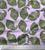 Soimoi Blue Japan Crepe Satin Fabric Green Paisley Printed Craft Fabric by the metre 42 Inch
