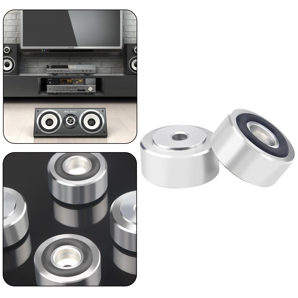 

4-20 шт. HIFI Шипы для динамиков Стойка Ножки Подушка Алюминиевый сплав Амортизирующая Подушка для ножек Изоляция Поглощение удара Основание усилителя Ножки spain