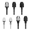CMCP Keyless Drill Chuck 0.3-3.4/6.5/8mm Self-Tighten Electric Drill Bits Collet Fixture 1/4" Hex Shank Quick Change Converter Tire Chucks 1