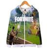 Fortnite Hoodie 3d Print Zipper Sweatshirts Battle Royal Cosplay Costume