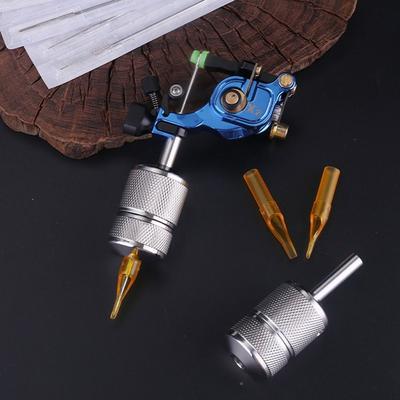 22/25/30mm Tattoo-Maschinen Griff Rändelgriff Professioneller Edelstahl Tattoo Griff Anti-Rutsch Ergonomisch
