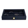 Papten Jewelry Tray with PU Leather Jewelry 12 for Stylish X05602 Lid, Box, Compartments, Rings, Watches, Necklaces, Display, Storage, Transparent,