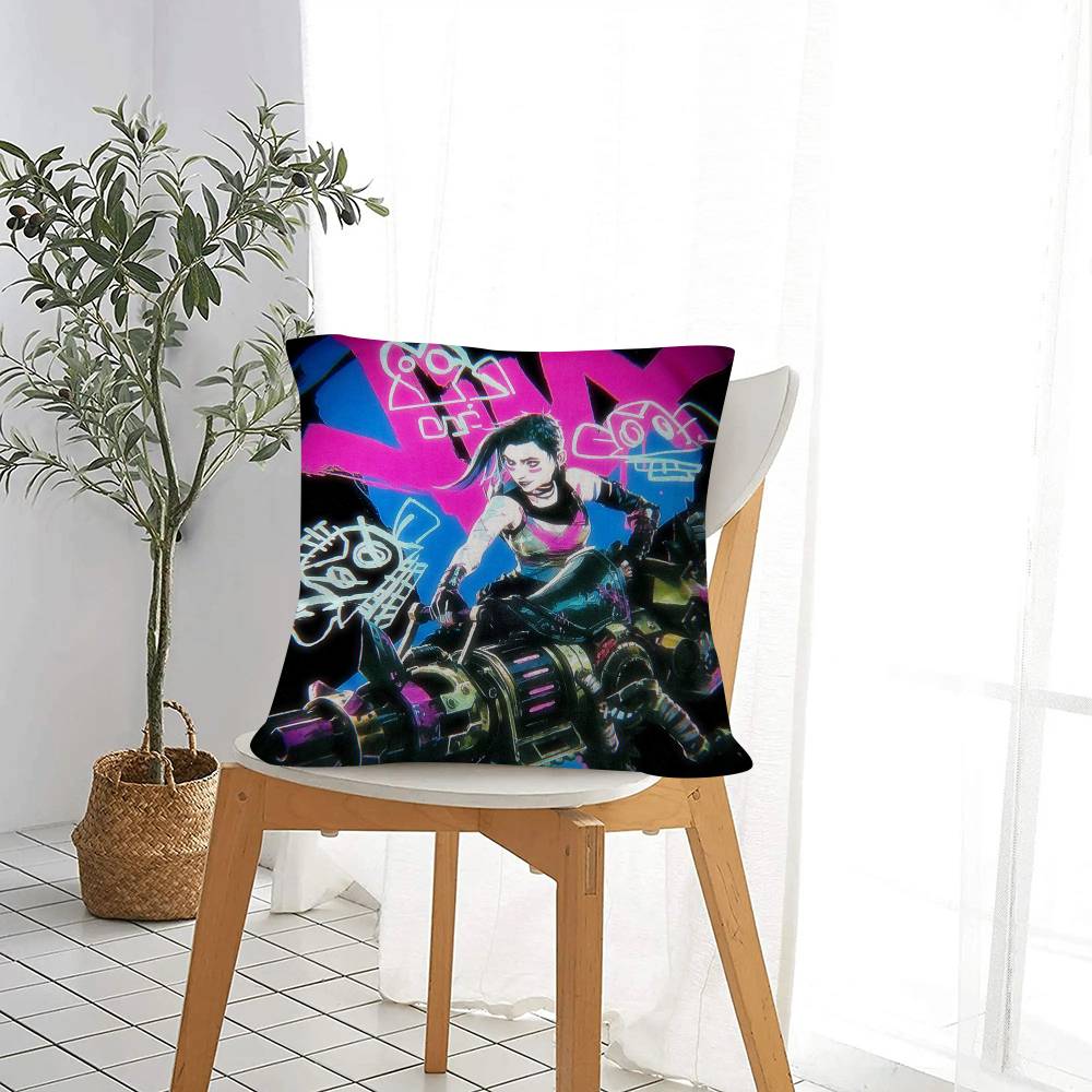 Personalized Picture Text Home Decorative Pillows Household Gifts 45X45Cm Game Jinx Cool Girl