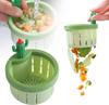 Cactus Sink Drain Strainer, Self-Cleaning Hanging Filter Basket, Green