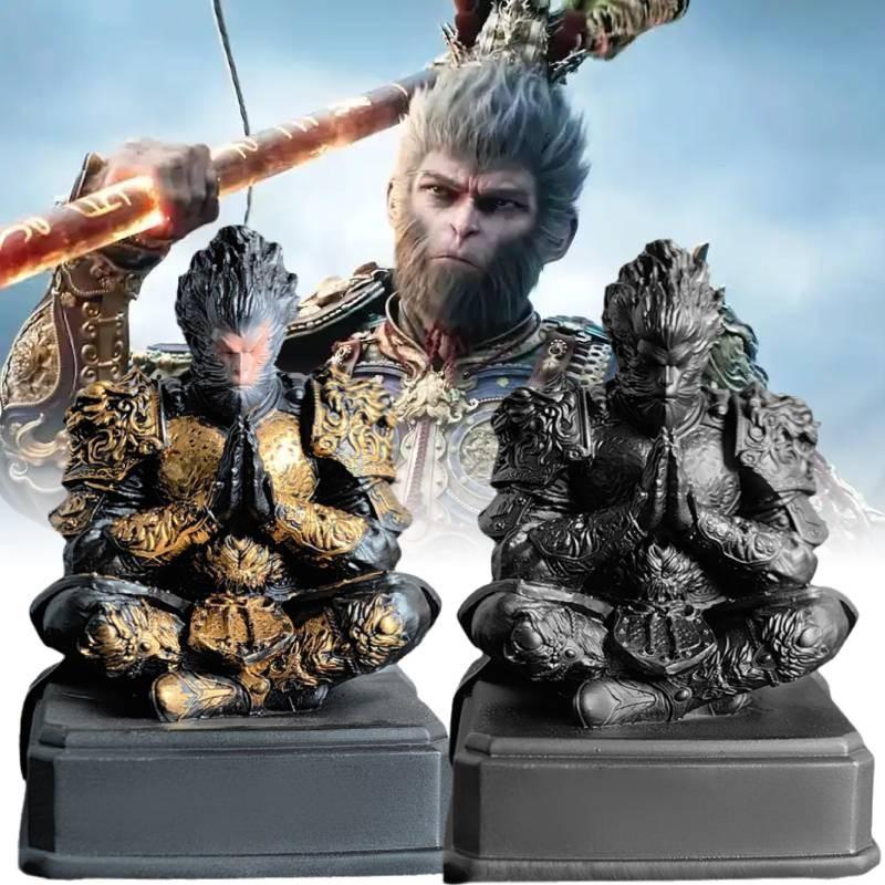 Stunning Black Myth Wukong Resin Decorative Statue Of The Monkey King For Home Decor