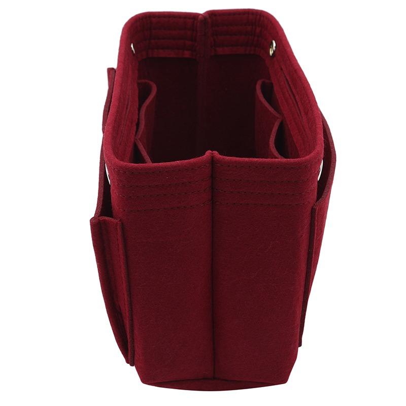 Felt Insert Bag Fits for Handbag /Bucket Bags Liner Bag Felt Makeup Bag High Quality Solid Color Support Travel Portable Insert Purse Organizer
