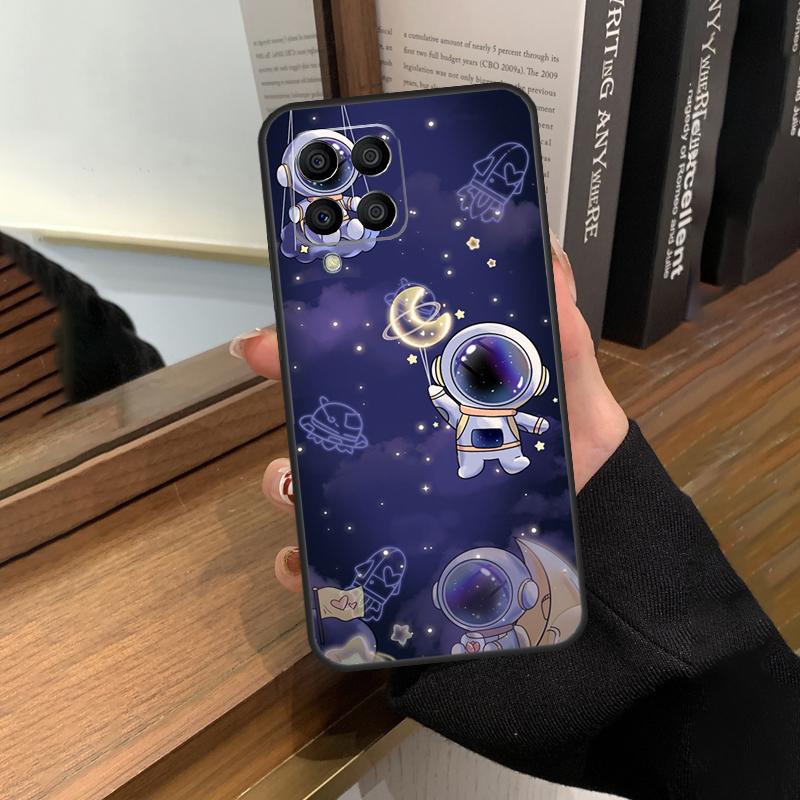 Cute Galaxy Astronaut Case For Samsung Galaxy M56 M16 M36 M33 M53 M13 M12 M32 M52 M20 M15 M55 M31 M14 M35 M34 M54