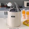 Bento-Beutel zum Kaltkonservieren, isoliert, zylindrisch, zum Mitnehmen von Mahlzeiten, für Studenten, Büro, runde Lunchbox-Tasche, Thermo-Einkaufstasche, Muttermilch-Aufbewahrungstasche