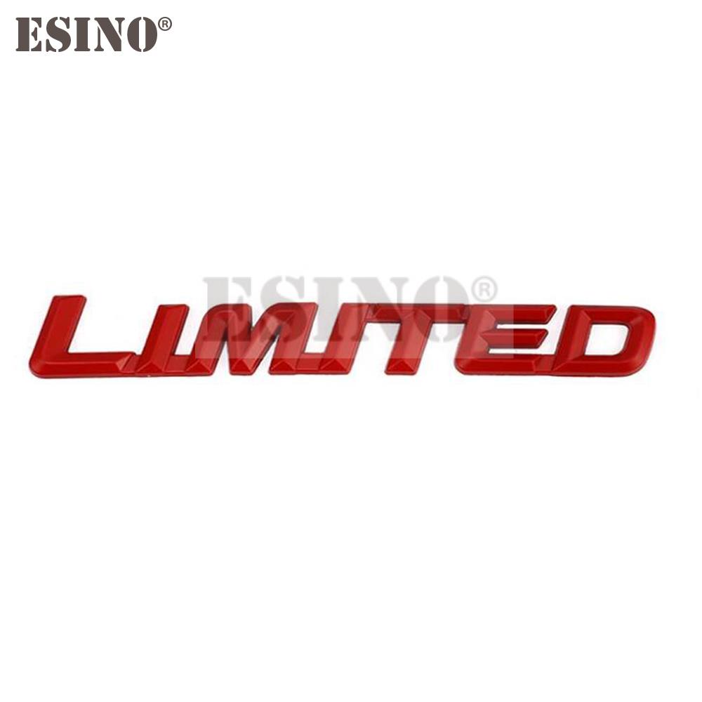 

New Car Styling 3D Metal Chrome Zinc Alloy Emblem Badge Limited Edition trunk Body Sticker Decal Fender Emblem Auto Accessory
