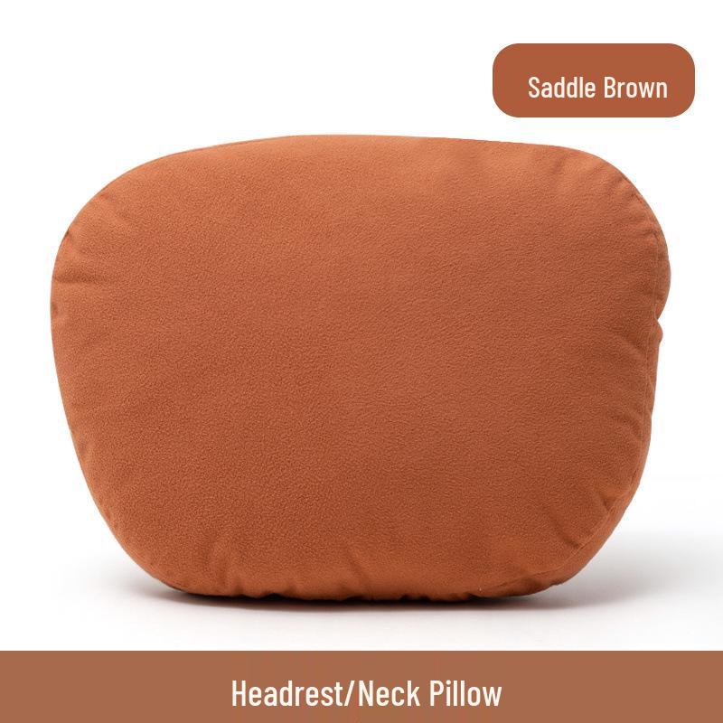 Luxus Universelles Auto Nacken- & Lendenstützkissen - Plüsch Kopfstütze für Sportsitze