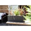 Window Box - EDA - Graphite Up - 25 L - Indoor/ Outdoor - Graphic Decor - 59 X 19.5 X H. 22,8 Cm - Anthracite Grey